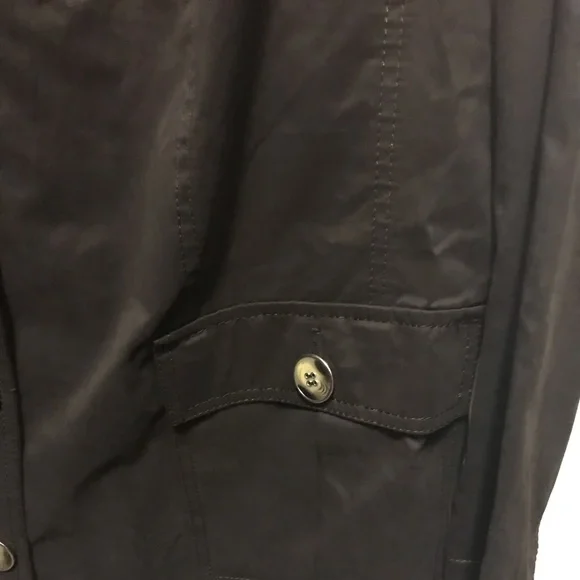 Ulla Popken PlusSize/Tall Dark Brown ButtonUp Coat - Picture 4 of 8